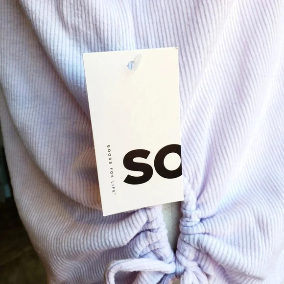 SO | Side Keyhole Racerback Tank Top in Purple sz 1X - Picture 5 of 7